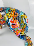 Multicolour Graffiti Large Staffordshire Bull Terrier Ornament - JG048