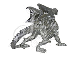 Large Silver Electroplated Dragon Ornament - JG008
