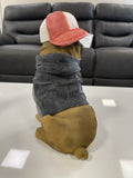 Pug Ornament with Baseball Cap & Hoodie - JG070