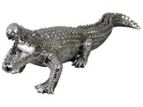 Silver Electroplated Crocodile Ornament - NY037