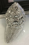 Silver Studded Crystal Snail Ornament - NY063