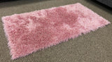 Sparkle Glitter Fleck Pink Floor Rug