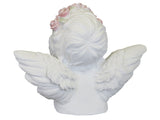 White Male Cherub Ornament with Flower Crown - SC001