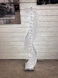 Silver Chrome Crystal S Shape Curved Floor Lamp (3 LED Tone) - WLF1002-F